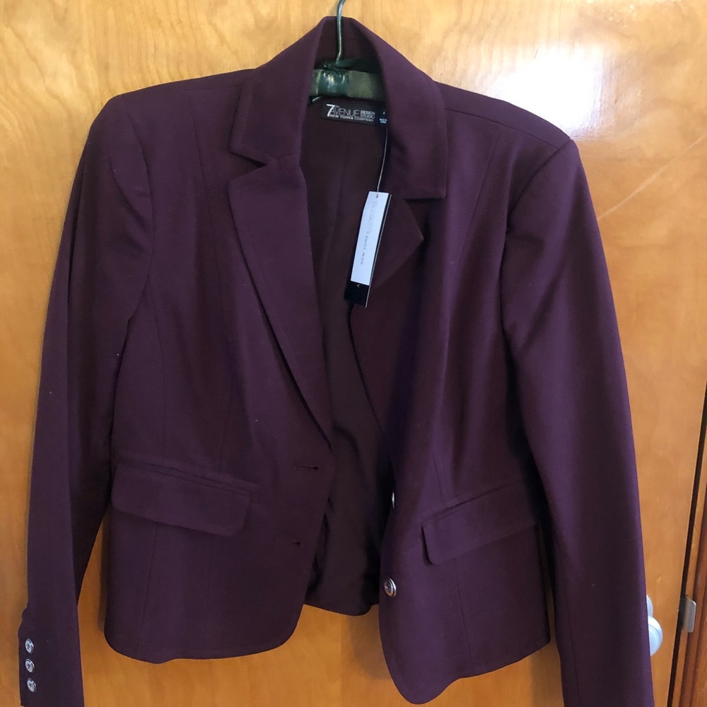 Burgundy Blazer Jacket